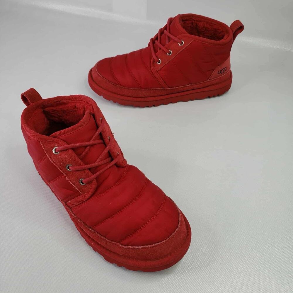 Ugg Neumel Red Chukka Boots Men's Size 7 Shoes Women’s Size 8 Christmas